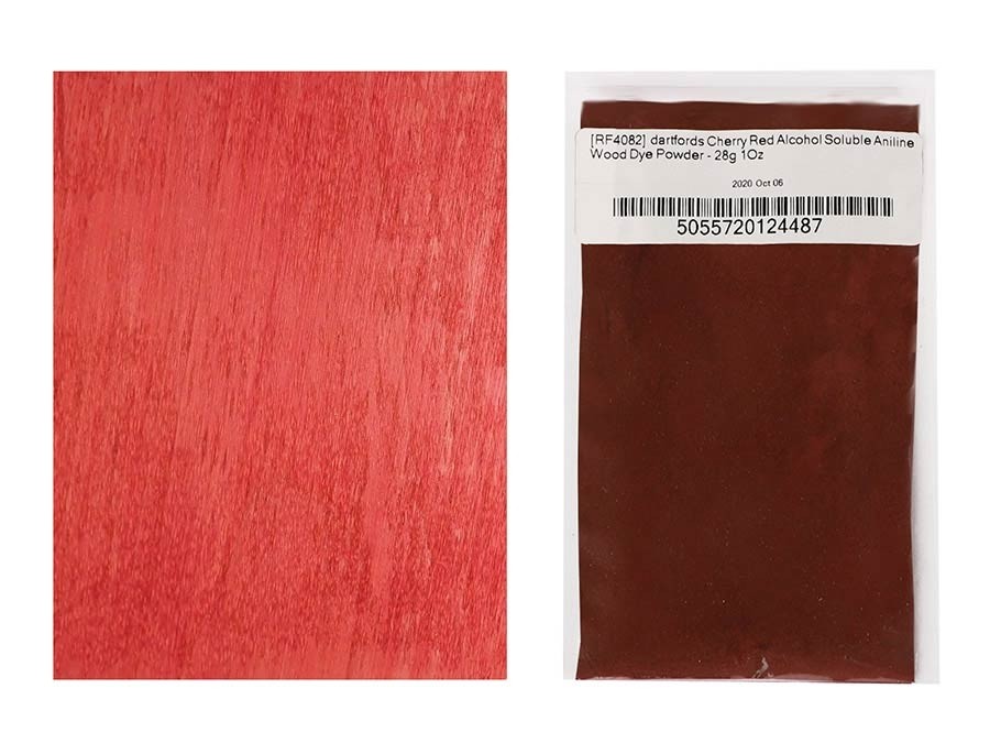 Dartfords RF4082 Alcohol Soluble Aniline Dye Cherry Red - 28gr (enough for approx 2L of dye)