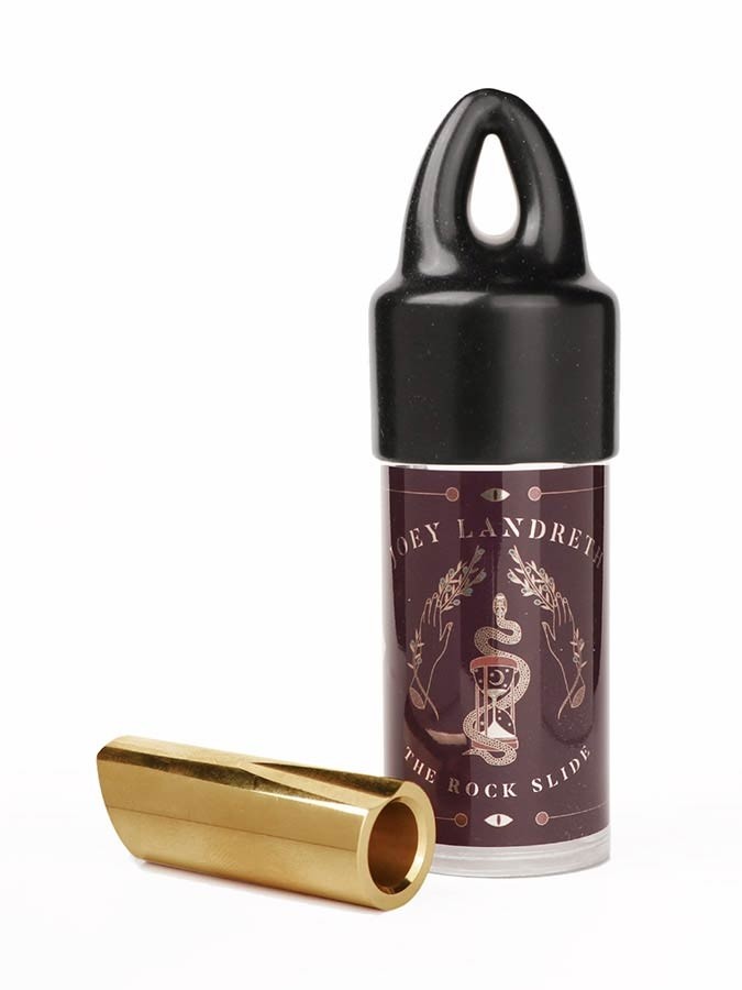 The Rock Slide polished brass Joey Landreth signature slide (inside 17.5 - length 54.0mm)