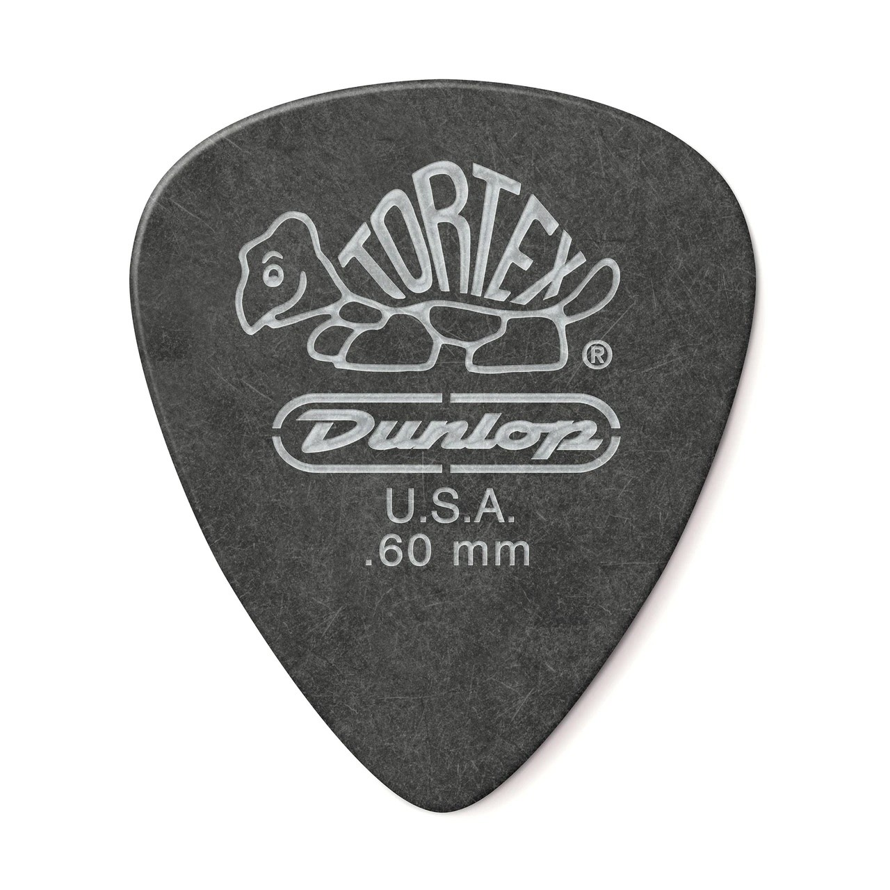 Dunlop 488R0.60 - Tortex Pitch Black .60 - 12 pack plekter