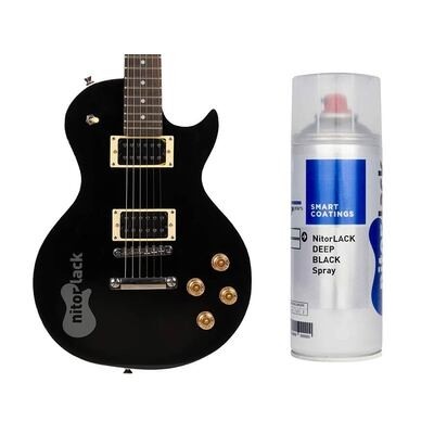 NitorLACK nitrocellulose lacquer deep black - 400ml aerosol