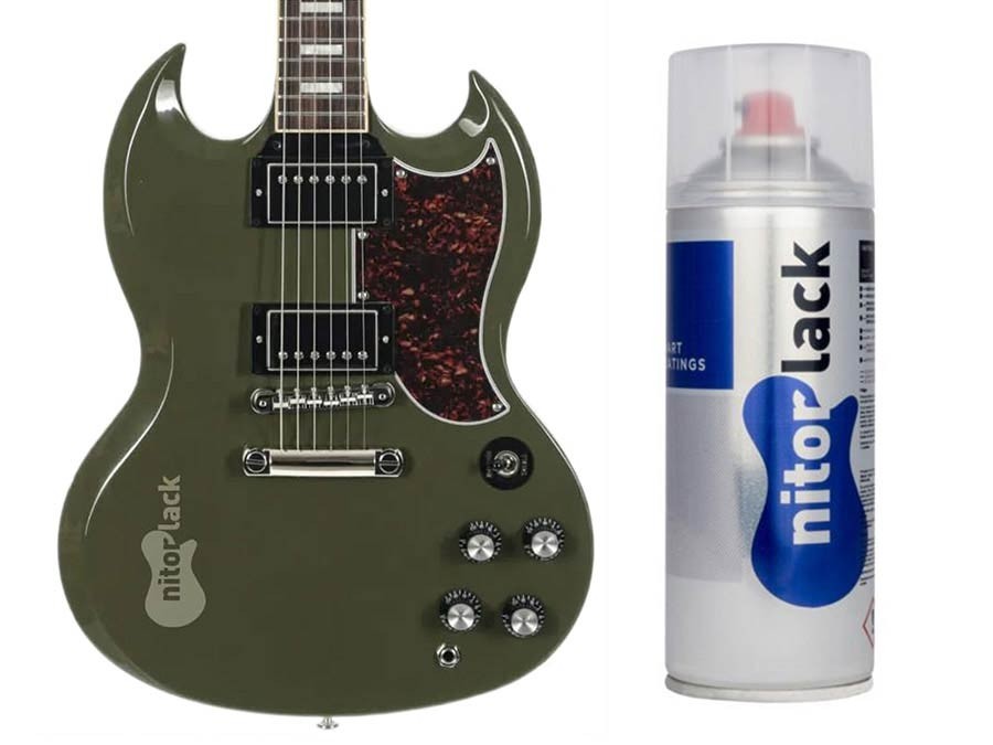 NitorLACK N250789160 - Nitrocellulose paint Olive Drab - 400ml aerosol