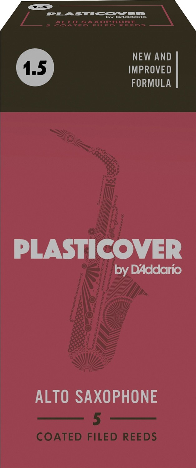 D'Addario Plasticover Altsax flis, 5-pack, # 1.5.