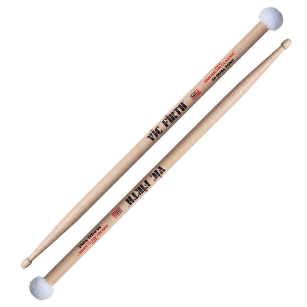 Vic Firth 5ADT Dual Tone 5A Tromestikker med filtende