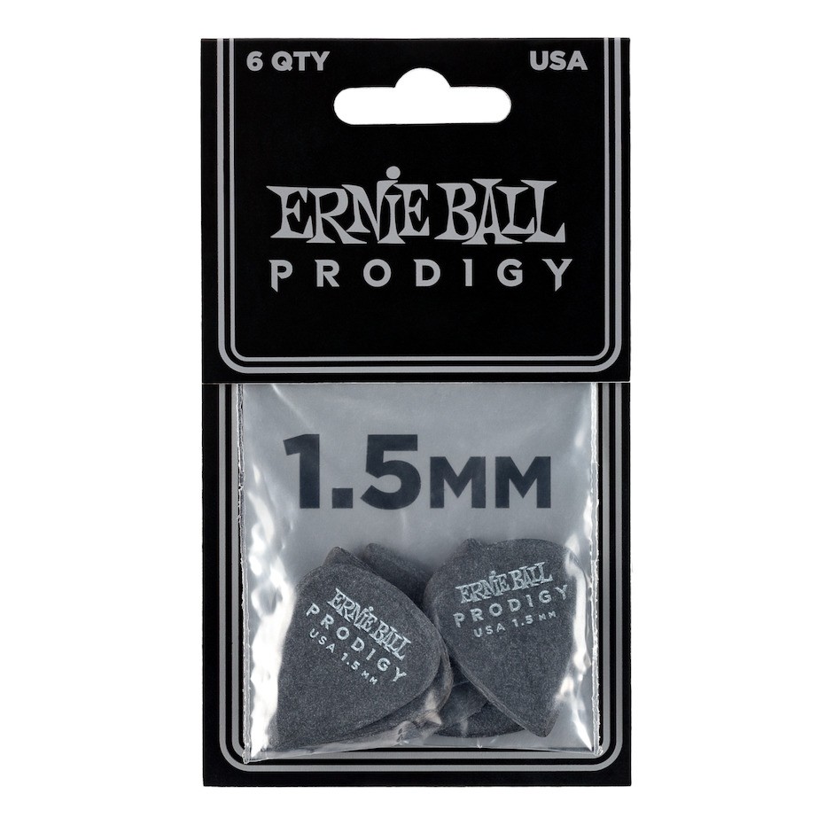 Ernie Ball EB-9199 PRODIGY-PICK-BK-1s 6-pack