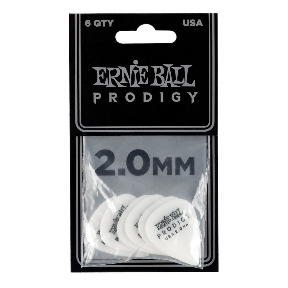 Ernie Ball EB-9202 PRODIGY-PICK-WH-1s 6-pack