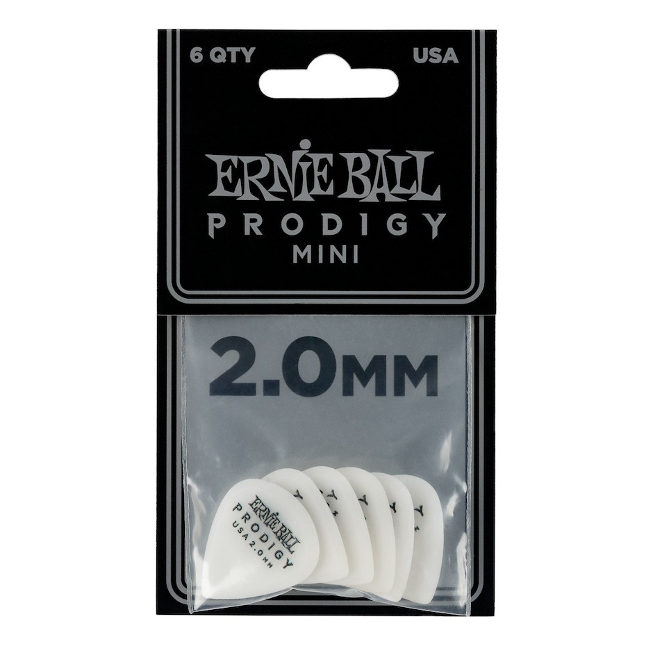 Ernie Ball EB-9203 Prodigy Pick White 2.0 - 6-pack