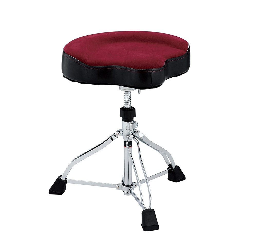 Tama HT530DRCN - Tama 1st Chair Glide Rider Dark Red Cloth Seat