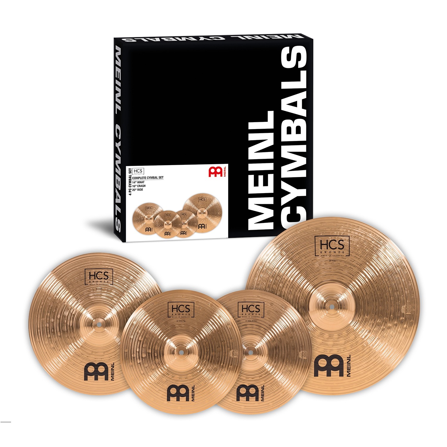 Meinl HSC Bronze Cymbal set 14H/16C/20R HCSB141620