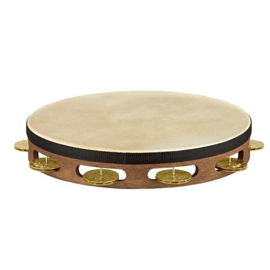 Meinl TAH-1V-WB Vintage Wood Tamburin m/skinn, Enkel (M)