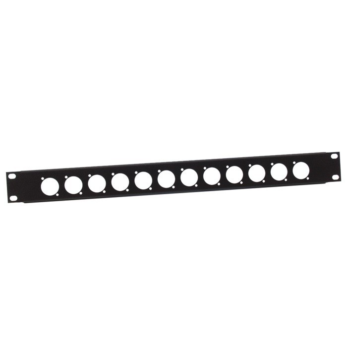 Adam Hall - 19" U-Shaped Rack Panel 12 Sockets 1 U