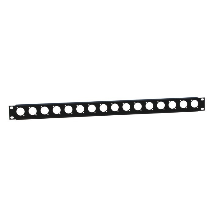 Adam Hall 872225 - 19" U-Shaped Rack Panel 16 Sockets 1U with Tie Bar