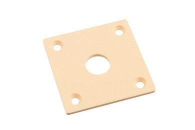 ALLPARTS AP-0635 Vintage Style Square Jackplate for Les Paul - Cream