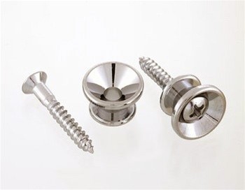 ALLPARTS AP-0670-001 Nickel Strap Button - 2 stk.