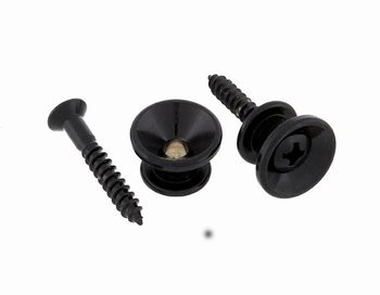ALLPARTS AP-0670-003 Black Strap Buttons - 2 stk.