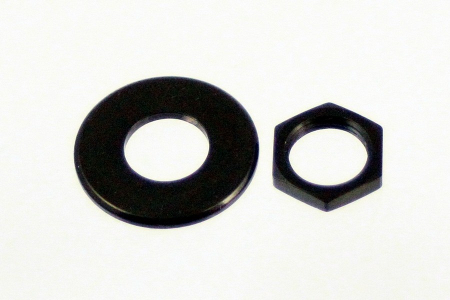 ALLPARTS AP-6691-003 Black Nuts and Washers for Schaller Straplock 