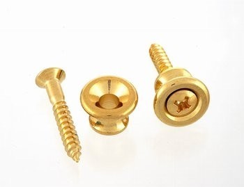 ALLPARTS AP-6695-002 Gibson Style Gold Strap Buttons 
