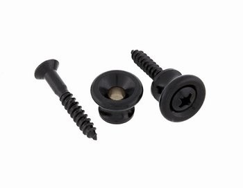 ALLPARTS AP-6695-003 Gibson Style Black Strap Buttons 