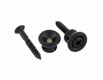 ALLPARTS AP-6695-B03 Gibson Style Black Strap Buttons Bulk 