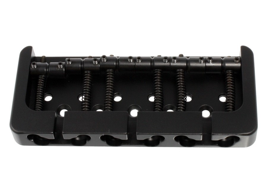 ALLPARTS BB-3455-003 Hipshot 6-String Bass Bridge, Black 