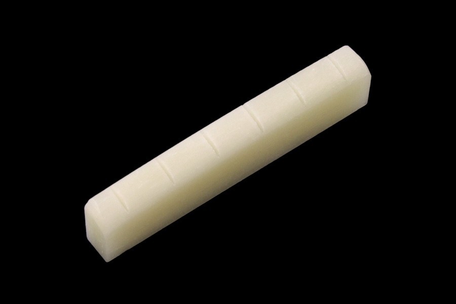 ALLPARTS BN-2804-0U0 Slotted Unbleached Bone Nut for Gibsons 
