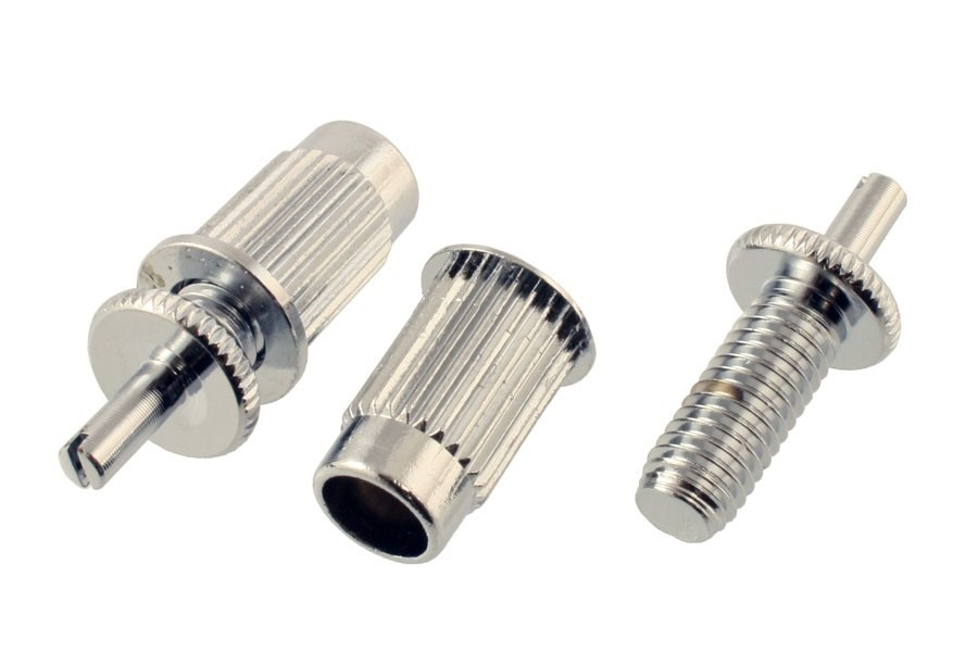 ALLPARTS BP-0392-010 Chrome Adapter Studs for M8 Anchors 