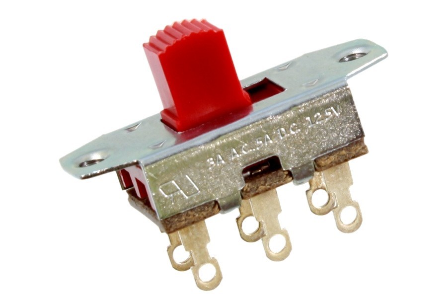 ALLPARTS EP-0260-026 Red On-On Slide Switch 