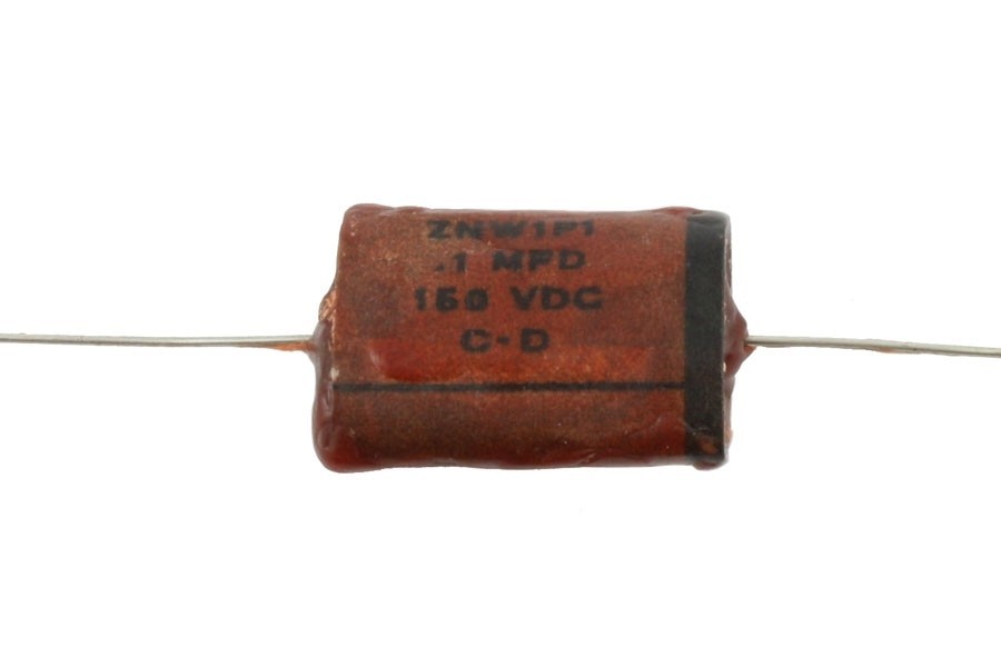 ALLPARTS EP-4360-000 Brown 0.1 mfd Reproduction 1954 Capacitor 