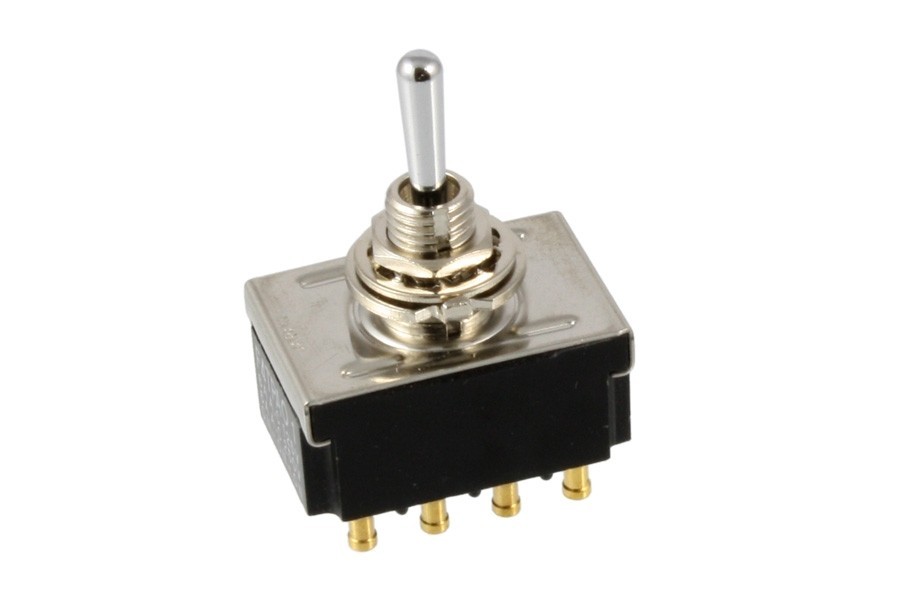ALLPARTS EP-4363-010 4-Pole On On On 4PDT Mini Switch 