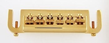 ALLPARTS GB-0531-002 Gold Stud Mount Adjustable Bridge 