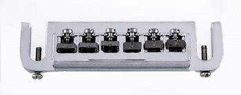 ALLPARTS GB-0531-010 Chrome Stud Mount Adjustable Bridge 