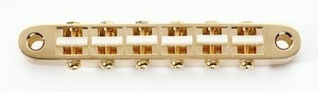 ALLPARTS GB-2542-002 Gotoh Gold Narrow Tunematic with Plastic Saddles 