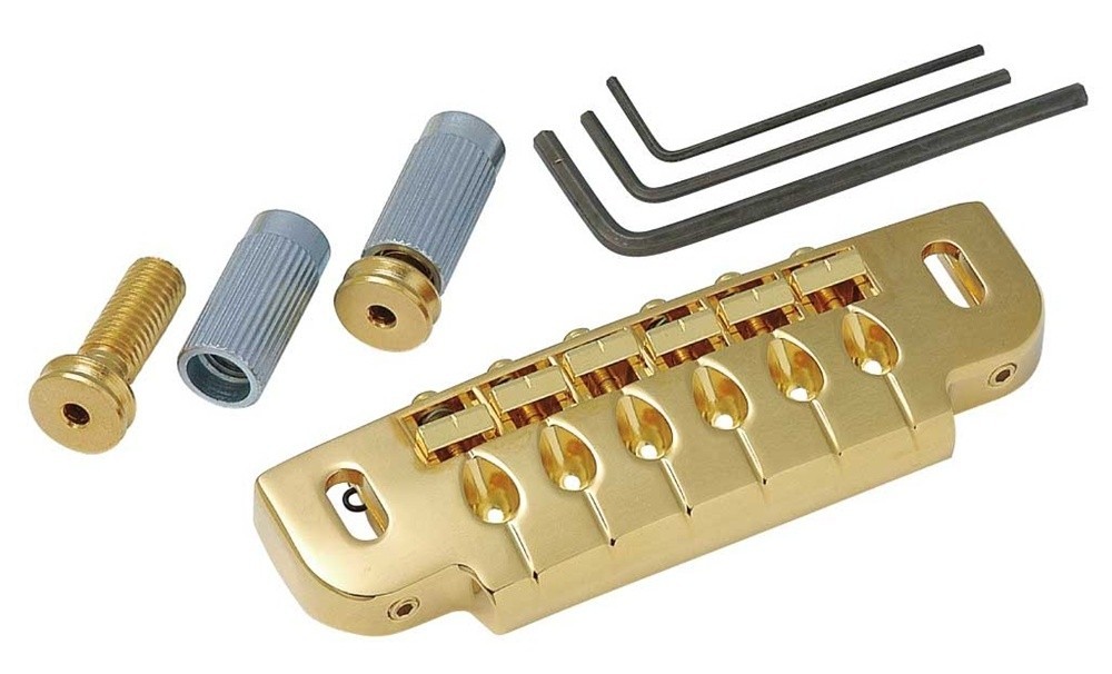 ALLPARTS GB-2570-002 Gotoh 510UB Gold Wraparound Tailpiece 