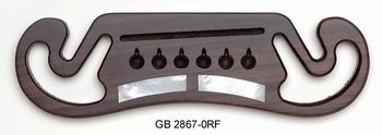 ALLPARTS GB-2867-0RF Moustache Style Acoustic Guitar Bridge 