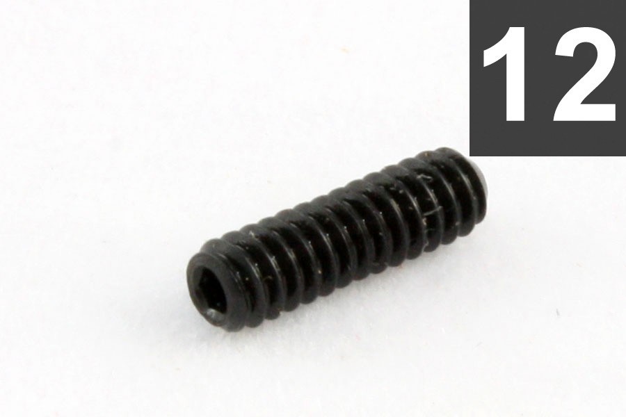 ALLPARTS GS-0002-003 Pack of 12 Black #4-40 Bridge Height Screws 