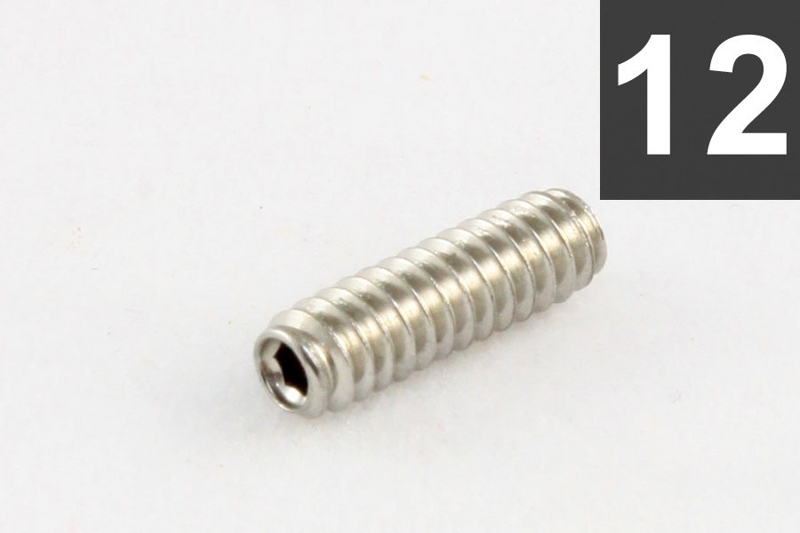 ALLPARTS GS-0002-005 Pack of 12 Steel #4-40 Bridge Height Screws 