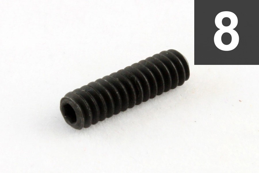 ALLPARTS GS-0009-003 Pack of 8 Black #6-32 Bridge Height Screws 