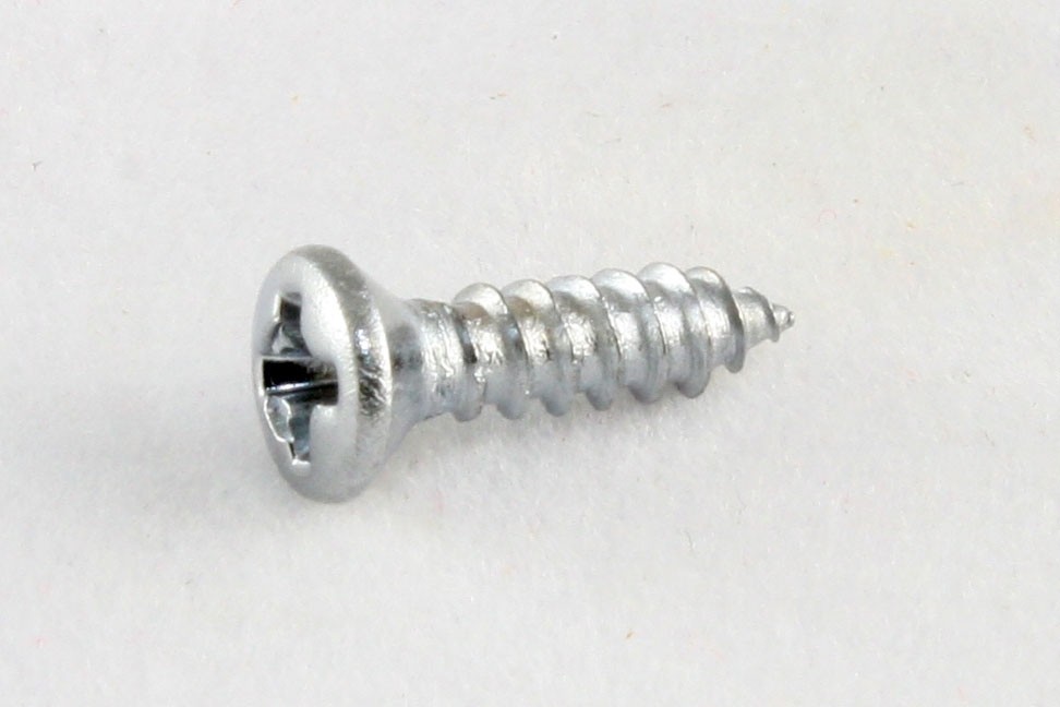 ALLPARTS GS-0050-010 Pack of 20 Chrome Gibson Size Pickguard Screws 