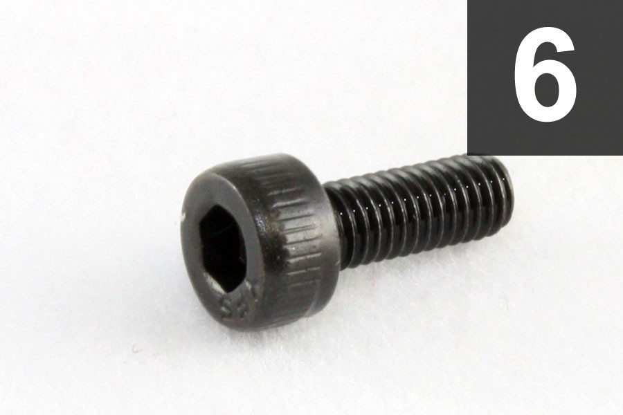 ALLPARTS GS-0083-003 Pack of 6 FR Saddle Intonation Screws 