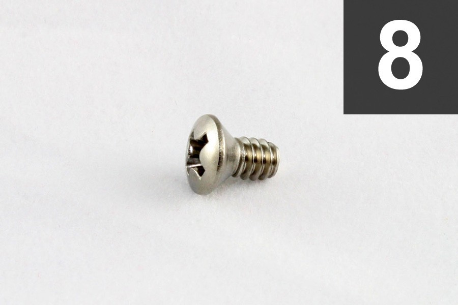 ALLPARTS GS-3263-005 Pack of 8 Steel Switch Mounting Screws 