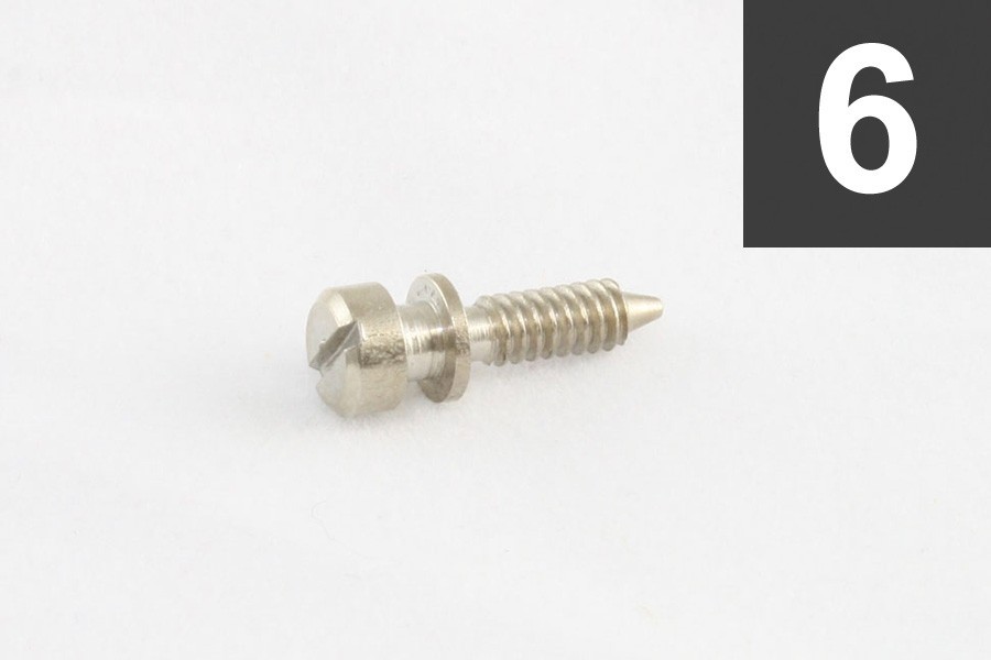 ALLPARTS GS-3370-001 Pack of 6 Nickel Intonation Screws 