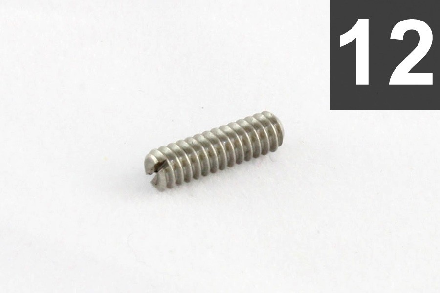 ALLPARTS GS-3372-005 Pack of 12 Guitar Bridge Height Screws 