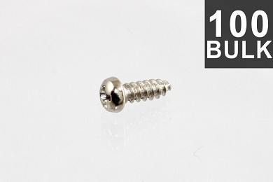 ALLPARTS GS-3806-B01 Bulk Pack of 100 Hardened Steel Tuning Key Screws 