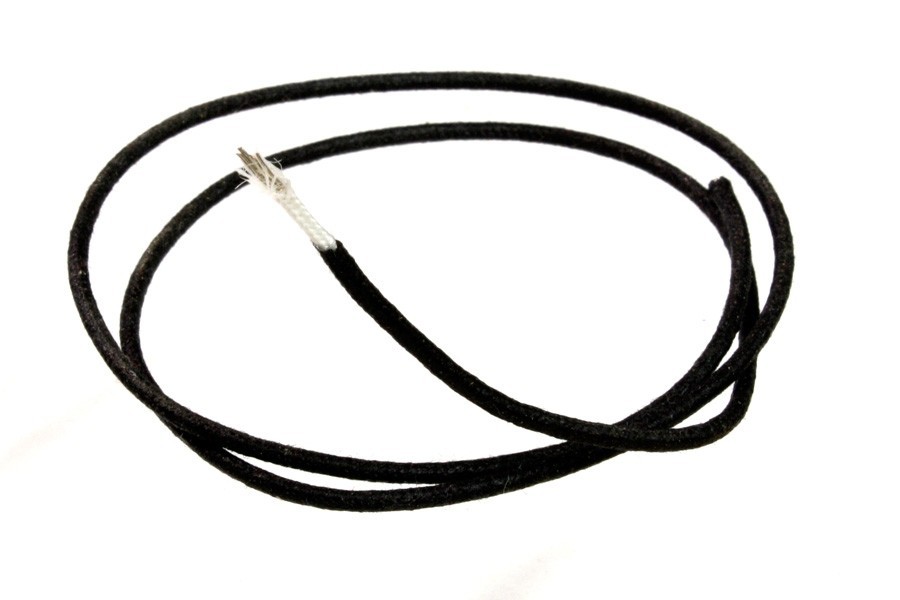 ALLPARTS GW-0820-B23 Bulk Roll of Black Cloth Wire 