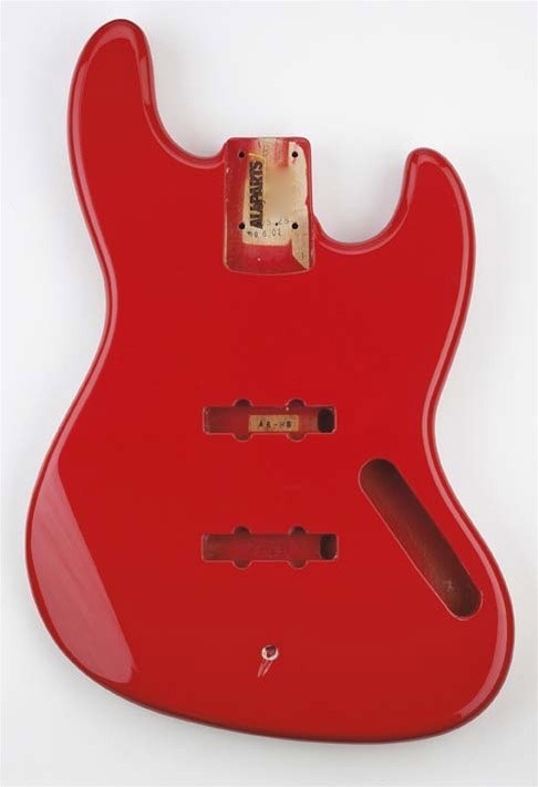 ALLPARTS JBF-FR Fiesta Fiesta Red Finished Replacement Body for Jazz Bass 