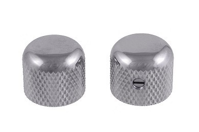 ALLPARTS MK-3150-010 Short Chrome Dome Knobs 