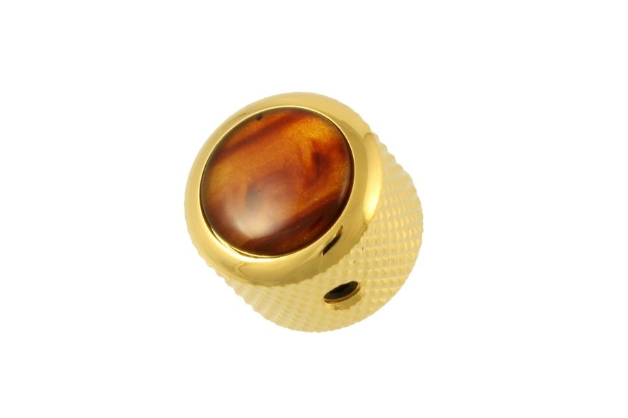 ALLPARTS MK-3171-002 Q-Parts Tortoise Gold Dome Knob 