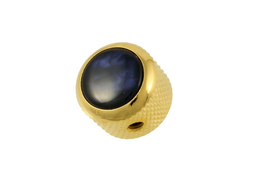 ALLPARTS MK-3173-002 Q-Parts Blue Pearl Gold Dome Knob 