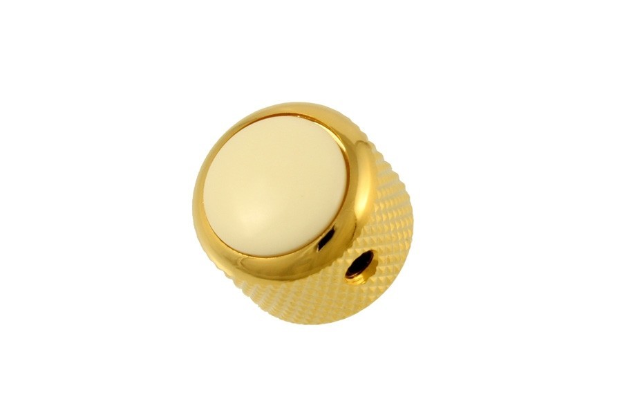 ALLPARTS MK-3175-002 Q-Parts Gold White Knob 