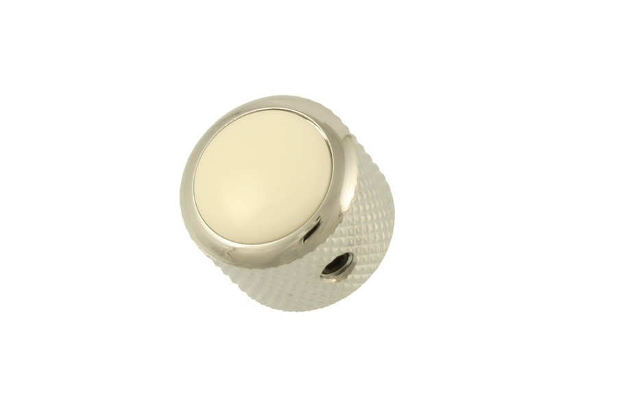 ALLPARTS MK-3175-010 Q-Parts Chrome White Knob 