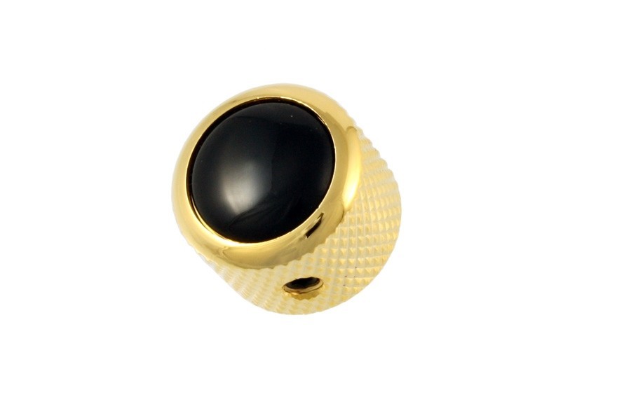 ALLPARTS MK-3176-002 Q-Parts Gold Black Knob 